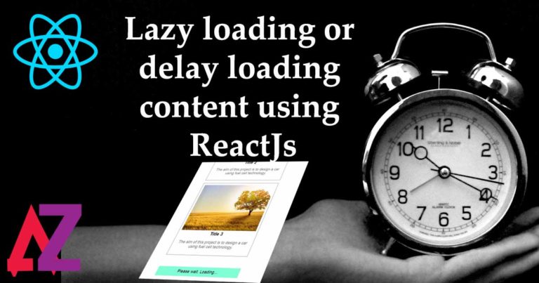 Lazy loading content reactjs